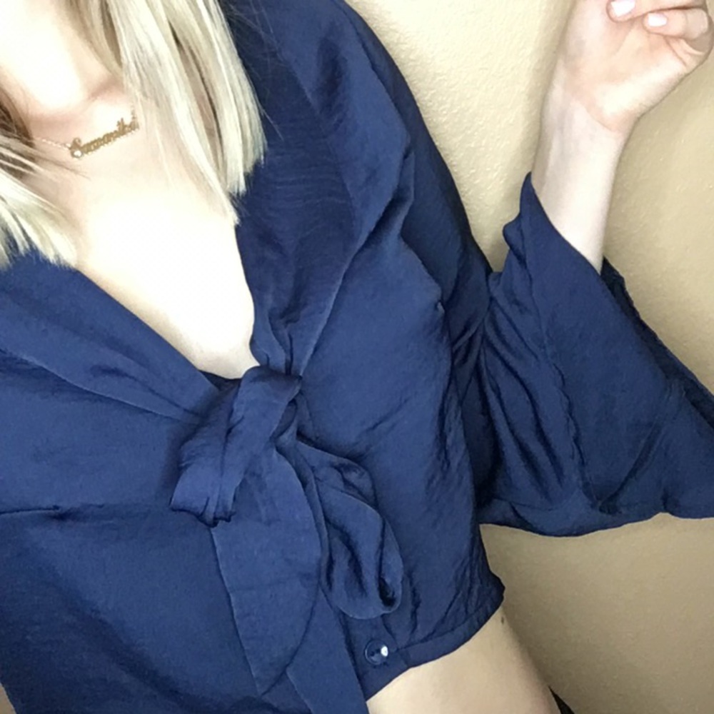 Deep Blue Crop Top❤️